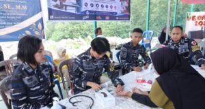 Kodaeral IV Gelar Bakti Kesehatan “Aku Cinta Laut” Bersama UNIBA dan Puskesmas Tanjung Sengkuang