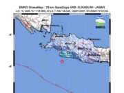 Hari Ini Sukabumi Diguncang Gempa Berkekuatan 5,0 Magnitudo