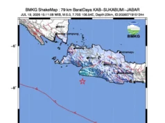 Hari Ini Sukabumi Diguncang Gempa Berkekuatan 5,0 Magnitudo