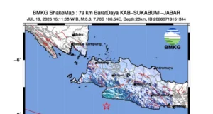 Hari Ini Sukabumi Diguncang Gempa Berkekuatan 5,0 Magnitudo
